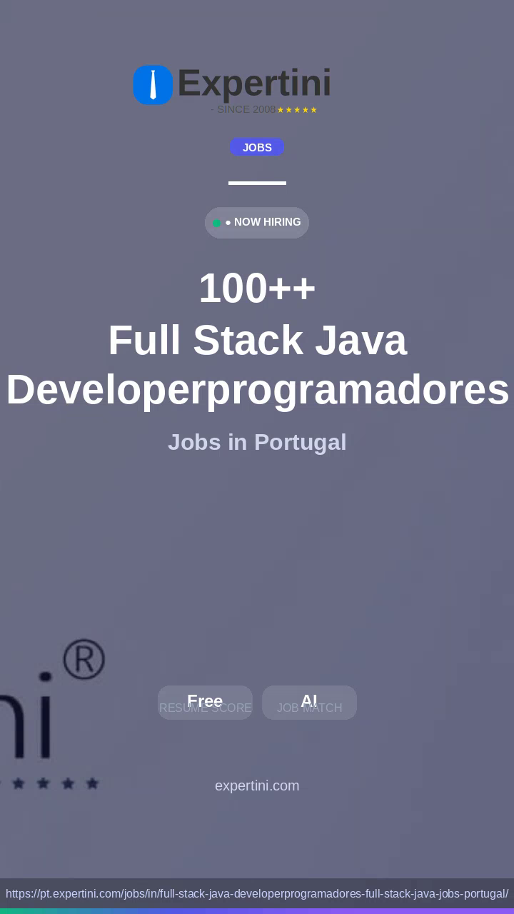 28,131+ Full Stack Java Developerprogramadores Full Stack Java  Portugal Jobs in Portugal — Top Companies Hiring August 2026
