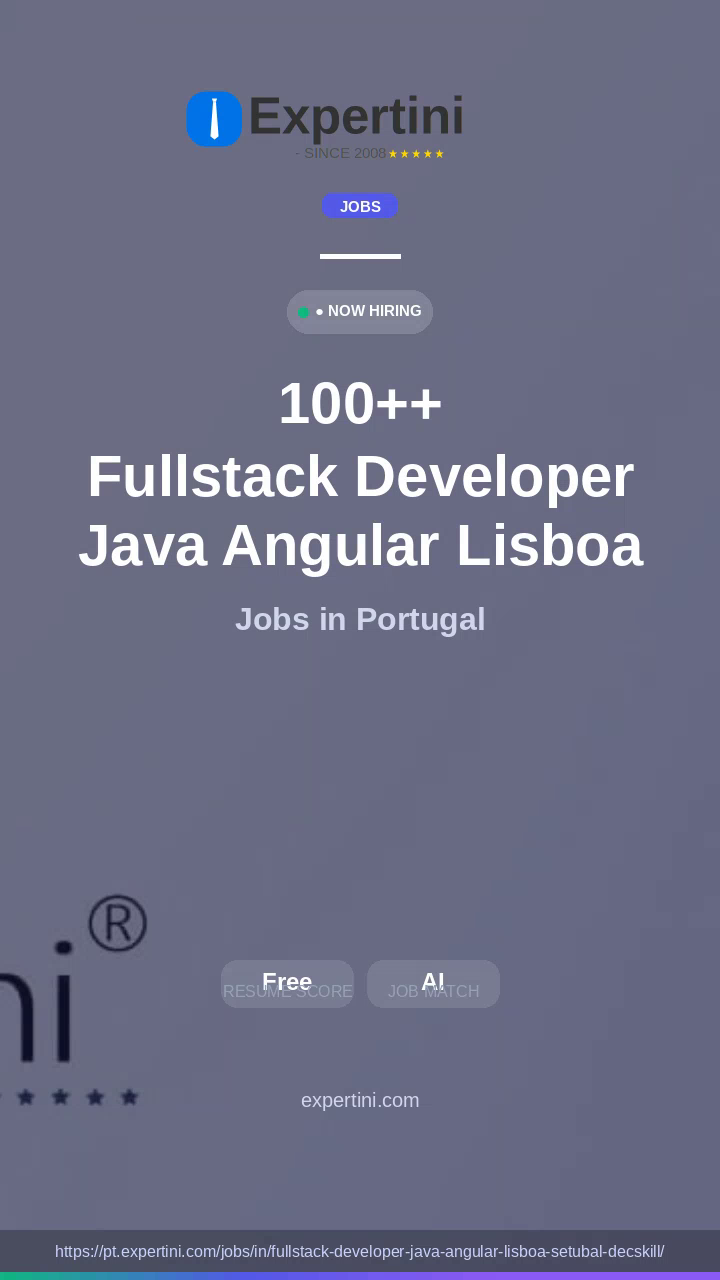 4,441+ Fullstack Developer Java Angular Lisboa Setubal Decskill Jobs in Portugal — Top Companies Hiring August 2026