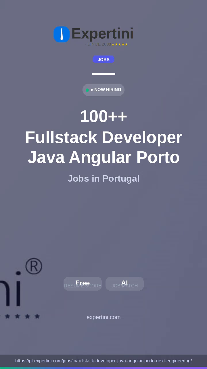 8,864+ Fullstack Developer Java Angular Porto Next Engineering Jobs in Portugal — Top Companies Hiring August 2026