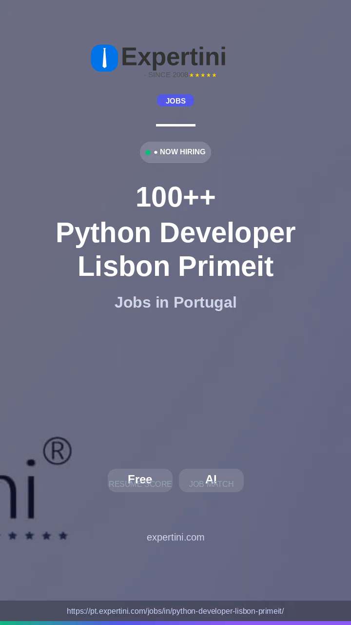 13,172+ Python Developer Lisbon Primeit Jobs in Portugal — Top Companies Hiring September 2026